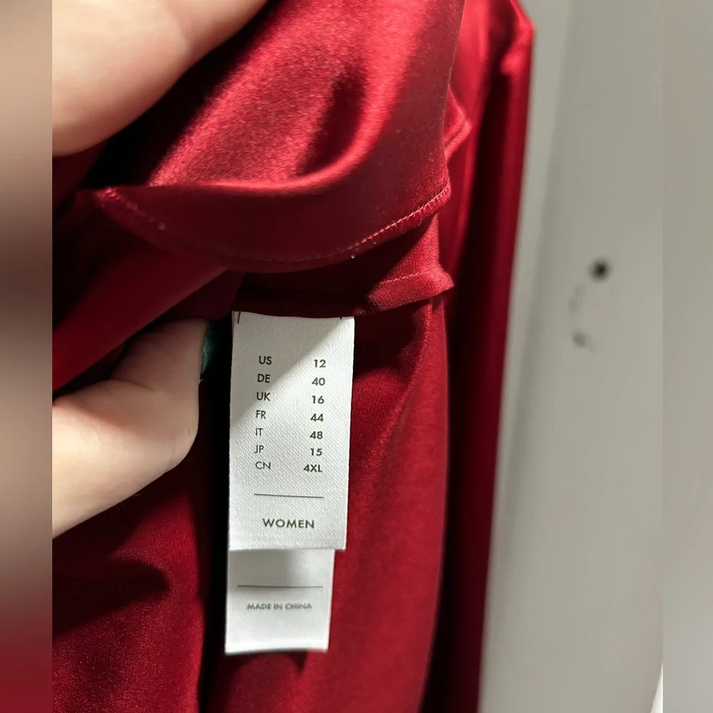 Lily Silk Garnet Silk Blouse. 12. NWT - Picture 6 of 13